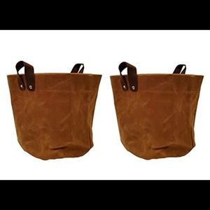 Canvas plant pots